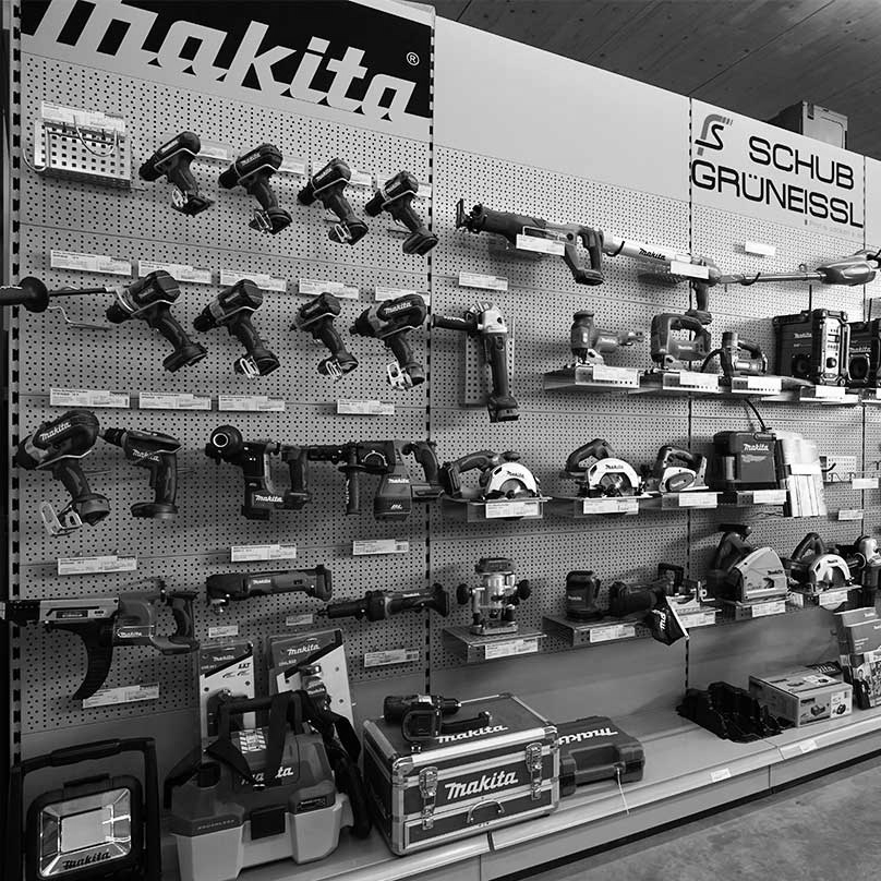 Präsentation von Makita-Elektrowerkzeugen bei Schub
